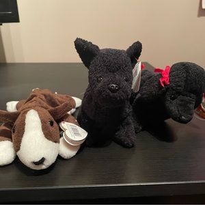 Ty Beanie Baby - Rare Dog Collection - All Beanie Baby have have Tag Errors